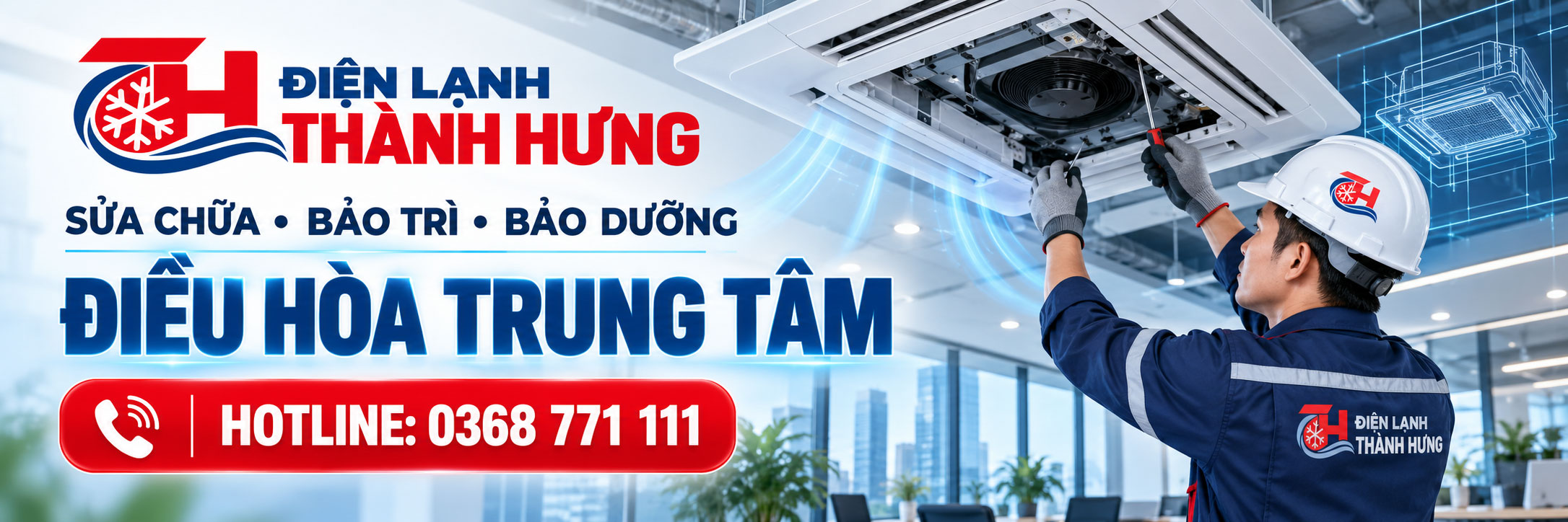Sửa chữa, bảo trì, bảo dưỡng điều hòa trung tâm